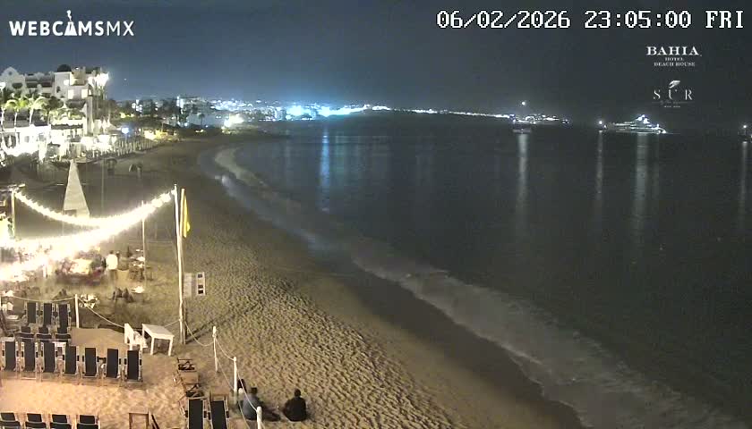 Cabo San Lucas, Playa El Medano Beach towards East View Live Cam - El Medano Ejidal, Los Cabos, Baja California Sur, Mexico