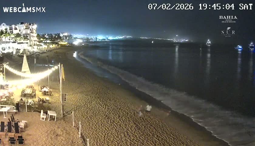 Cabo San Lucas, Playa El Medano Beach towards East View Live Cam - El Medano Ejidal, Los Cabos, Baja California Sur, Mexico