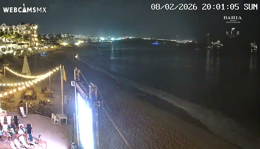 Cabo San Lucas, Playa El Medano Beach towards East View Live Cam - El Medano Ejidal, Los Cabos, Baja California Sur, Mexico