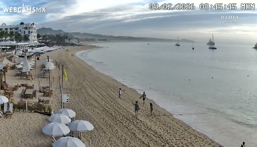 Cabo San Lucas, Playa El Medano Beach towards East View Live Cam - El Medano Ejidal, Los Cabos, Baja California Sur, Mexico