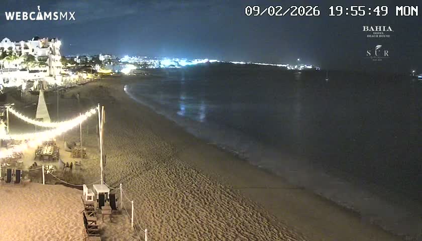 Cabo San Lucas, Playa El Medano Beach towards East View Live Cam - El Medano Ejidal, Los Cabos, Baja California Sur, Mexico