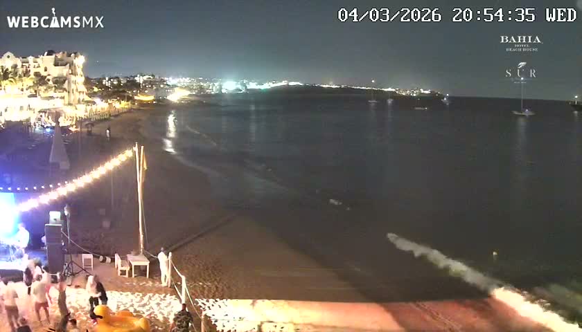 Cabo San Lucas, Playa El Medano Beach towards East View Live Cam - El Medano Ejidal, Los Cabos, Baja California Sur, Mexico