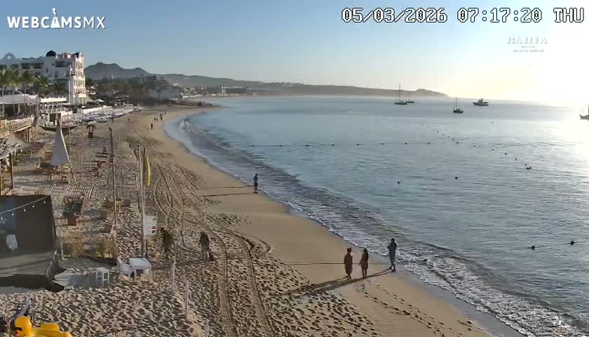 Cabo San Lucas, Playa El Medano Beach towards East View Live Cam - El Medano Ejidal, Los Cabos, Baja California Sur, Mexico