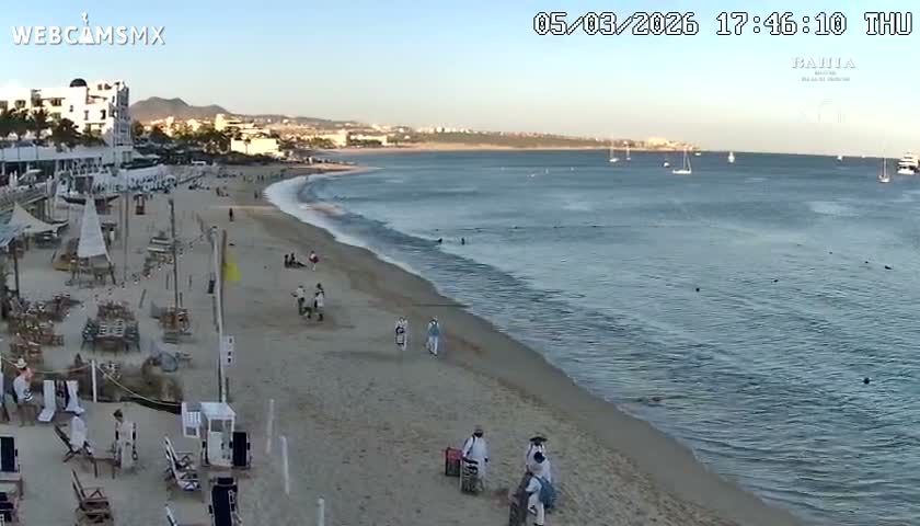 Cabo San Lucas, Playa El Medano Beach towards East View Live Cam - El Medano Ejidal, Los Cabos, Baja California Sur, Mexico