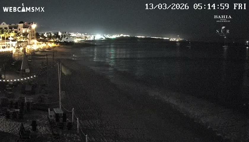 Cabo San Lucas, Playa El Medano Beach towards East View Live Cam - El Medano Ejidal, Los Cabos, Baja California Sur, Mexico