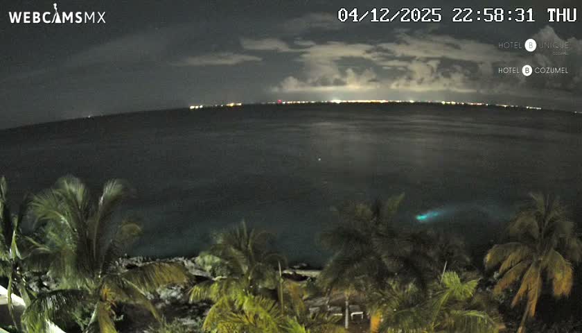 Cozumel Hotel B and Hotel Unique Coast Live Cam - Zona Hotelera Sur, San Mugiel de Cozumel, Municipio de Cozumel, Quintana Roo, Mexico