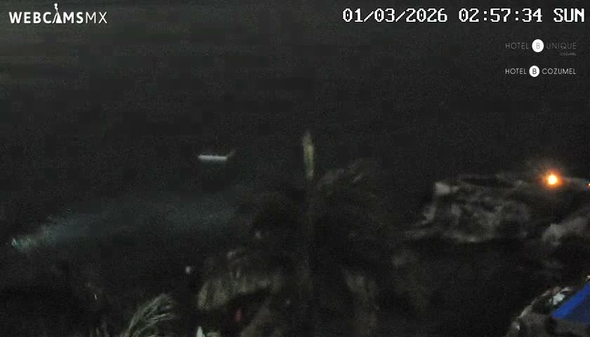 Cozumel Hotel B and Hotel Unique Coast Live Cam - Zona Hotelera Sur, San Mugiel de Cozumel, Municipio de Cozumel, Quintana Roo, Mexico