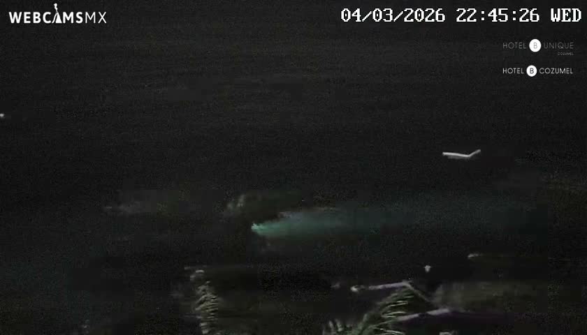 Cozumel Hotel B and Hotel Unique Coast Live Cam - Zona Hotelera Sur, San Mugiel de Cozumel, Municipio de Cozumel, Quintana Roo, Mexico