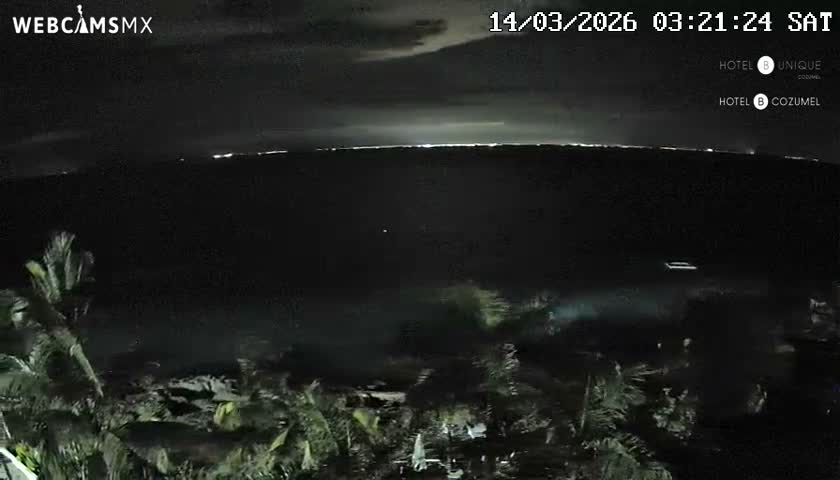 Cozumel Hotel B and Hotel Unique Coast Live Cam - Zona Hotelera Sur, San Mugiel de Cozumel, Municipio de Cozumel, Quintana Roo, Mexico