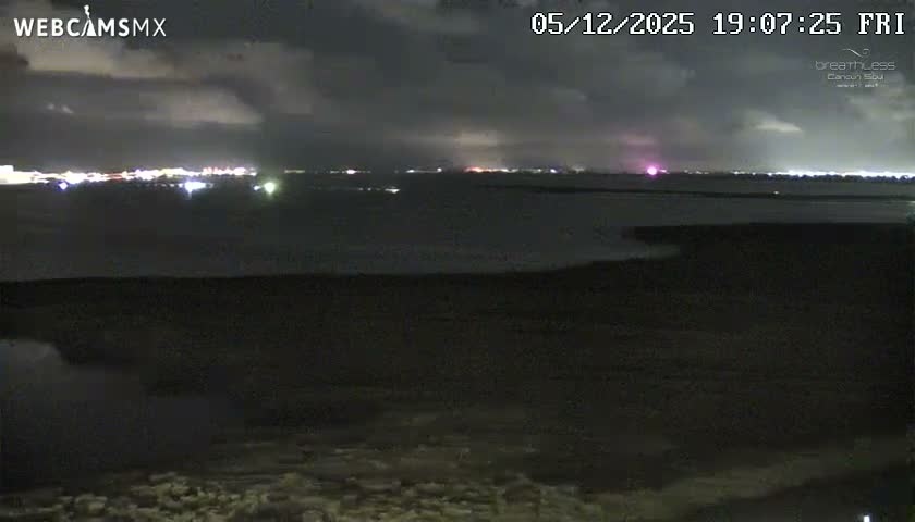  Cancun, Laguna de Nichupté Lagoon Lake & Hotel Zone (Zona Hotelera) Panaromic Live Cam - 