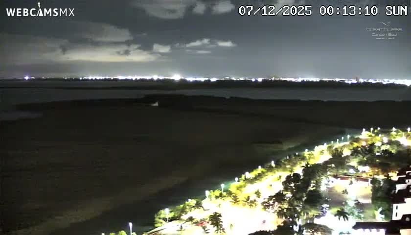  Cancun, Laguna de Nichupté Lagoon Lake & Hotel Zone (Zona Hotelera) Panaromic Live Cam - 