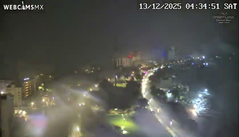  Cancun, Laguna de Nichupté Lagoon Lake & Hotel Zone (Zona Hotelera) Panaromic Live Cam - 