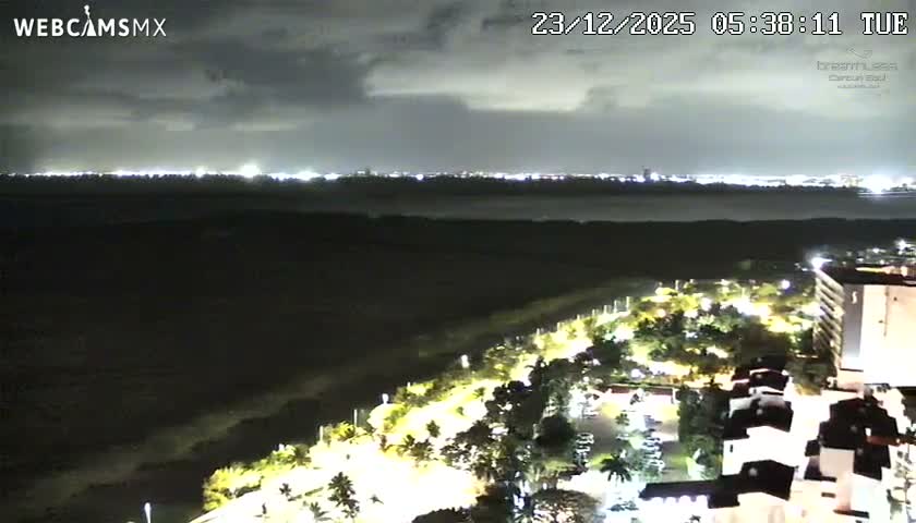  Cancun, Laguna de Nichupté Lagoon Lake & Hotel Zone (Zona Hotelera) Panaromic Live Cam - 