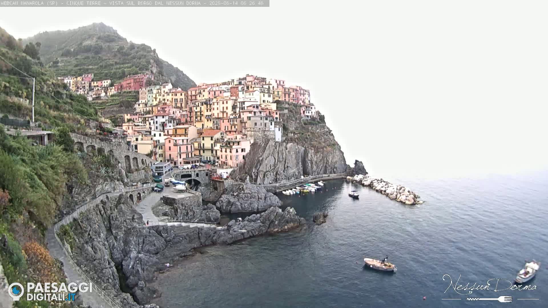 Manarola City Live Cam - La Spezia, Linguria, Italy