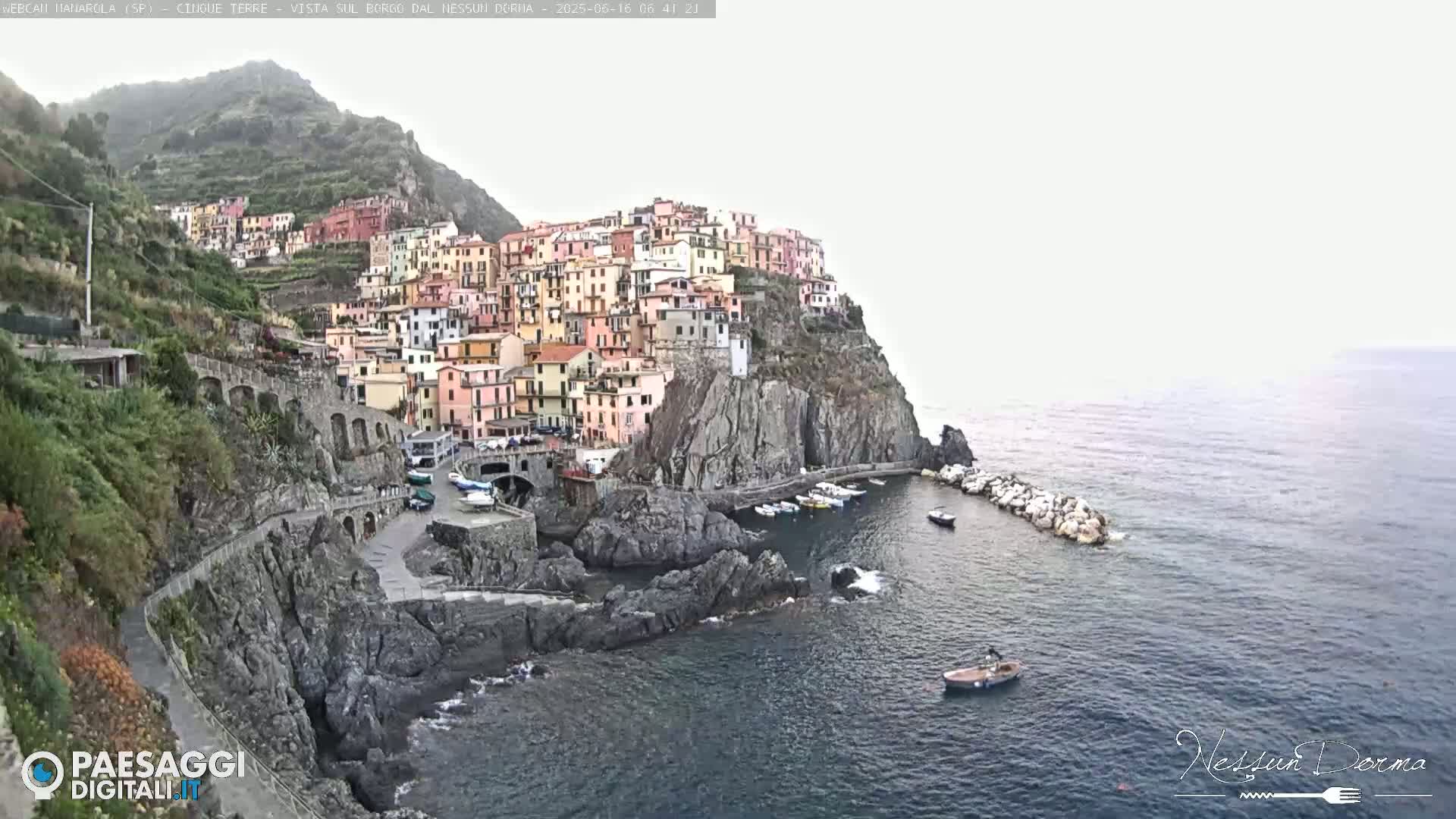 Cinque Terre, Manarola Village Live Cam - La Spezia, Linguria, Italy