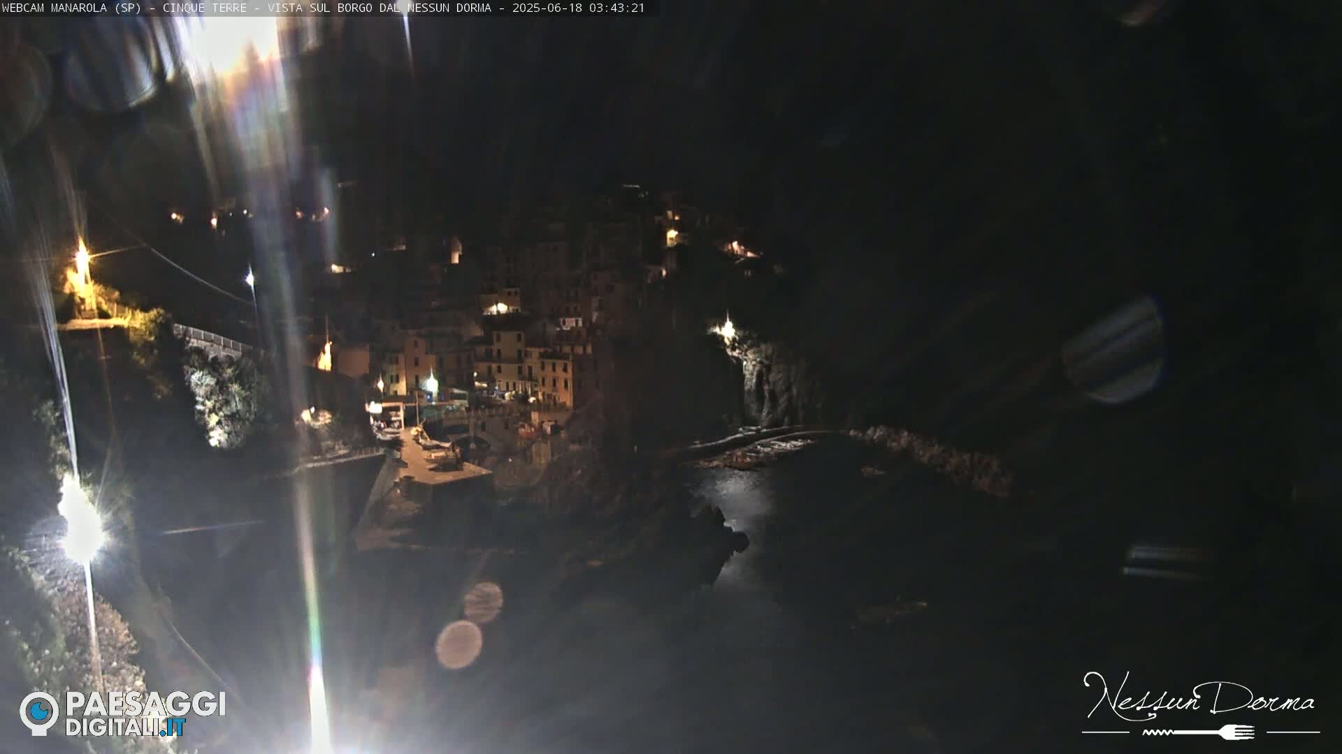 Cinque Terre, Manarola Village Live Cam - La Spezia, Linguria, Italy