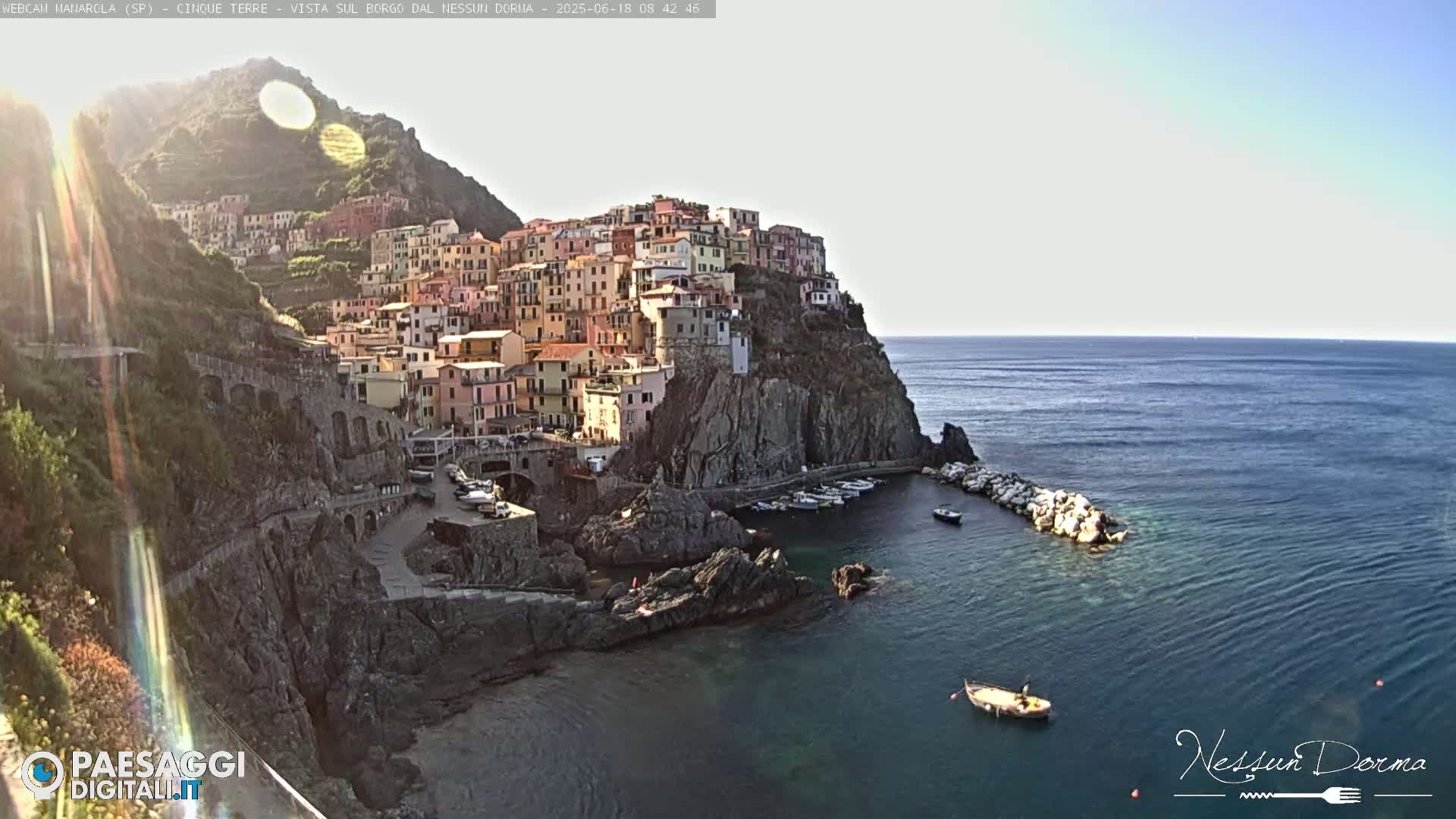 Cinque Terre, Manarola Village Live Cam - La Spezia, Linguria, Italy