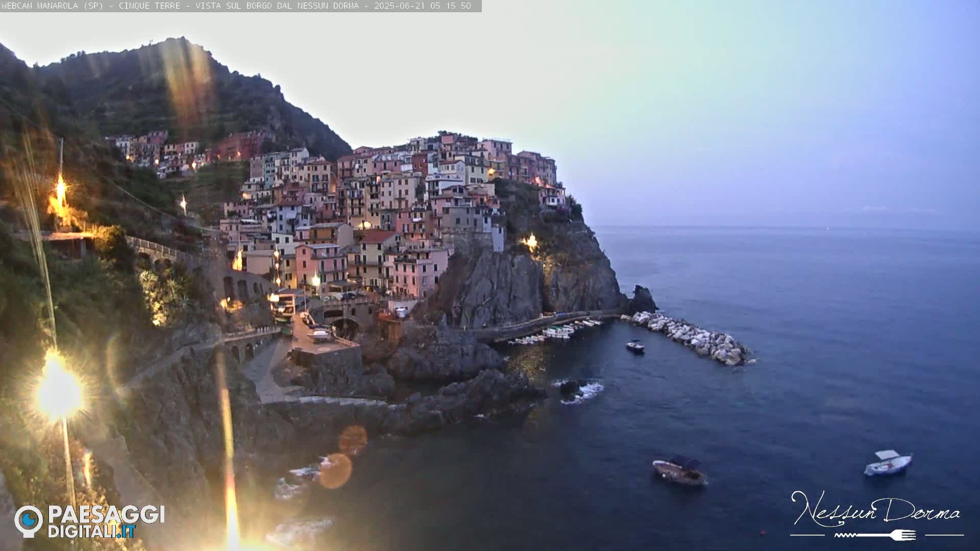 Cinque Terre, Manarola Village Live Cam - La Spezia, Linguria, Italy