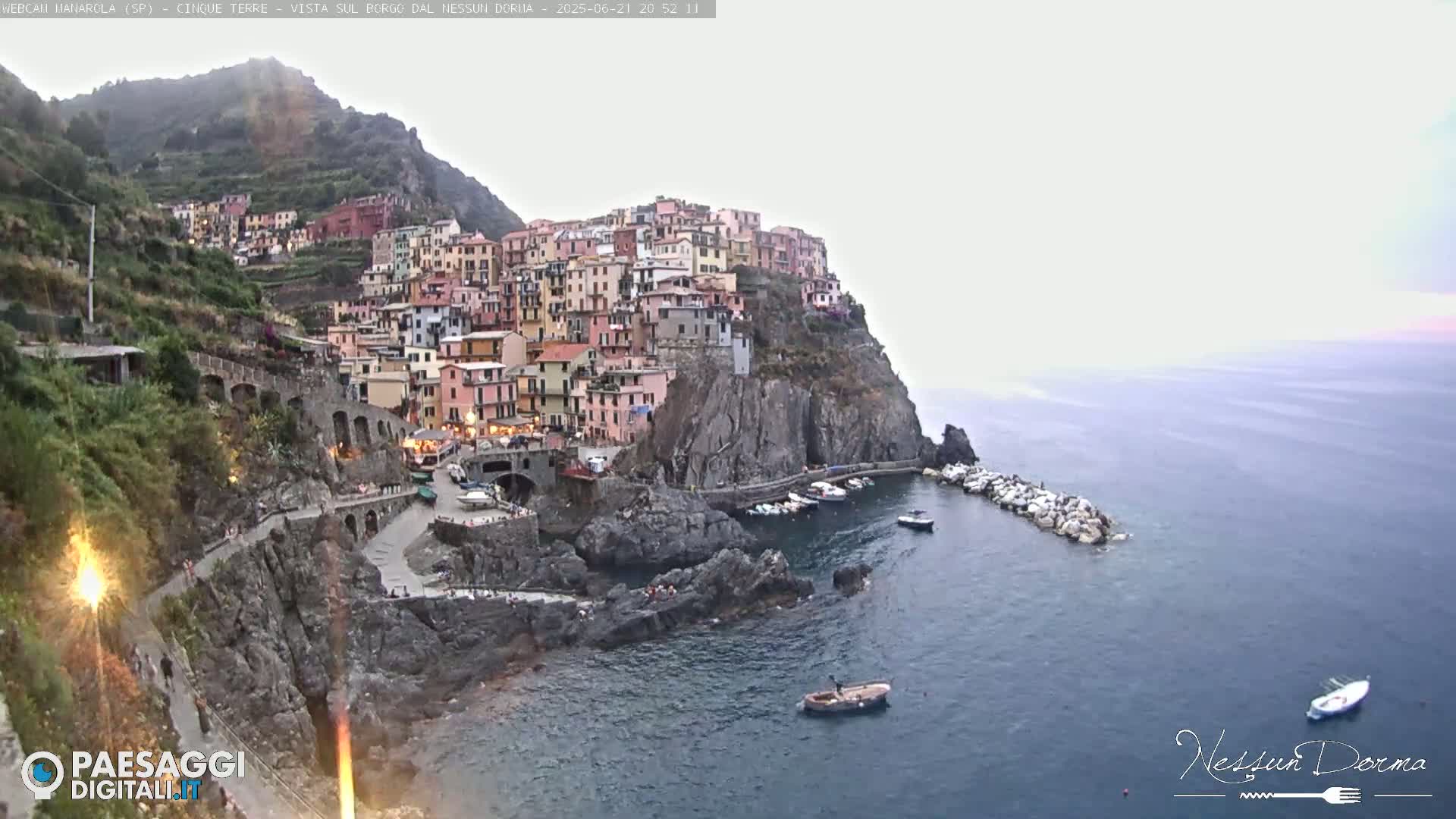 Cinque Terre, Manarola Village Live Cam - La Spezia, Linguria, Italy