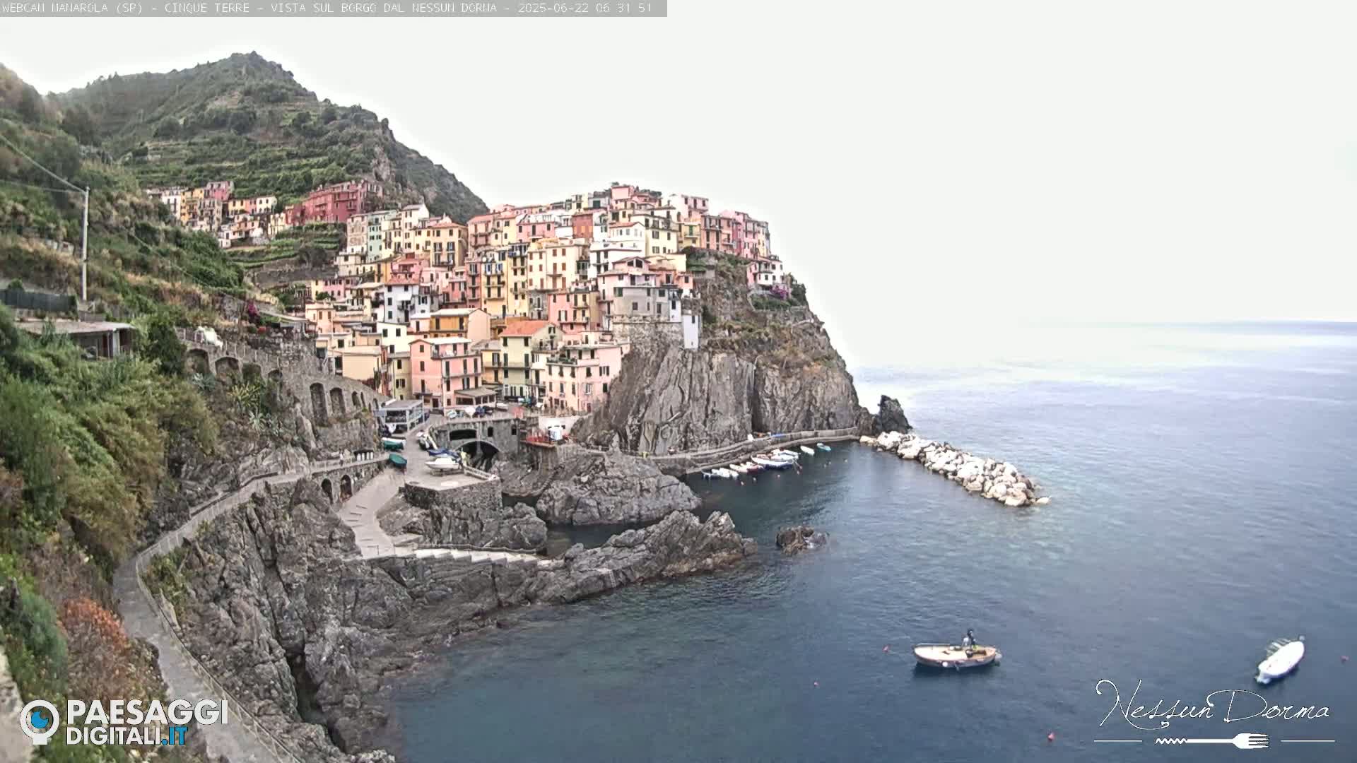 Cinque Terre, Manarola Village Live Cam - La Spezia, Linguria, Italy