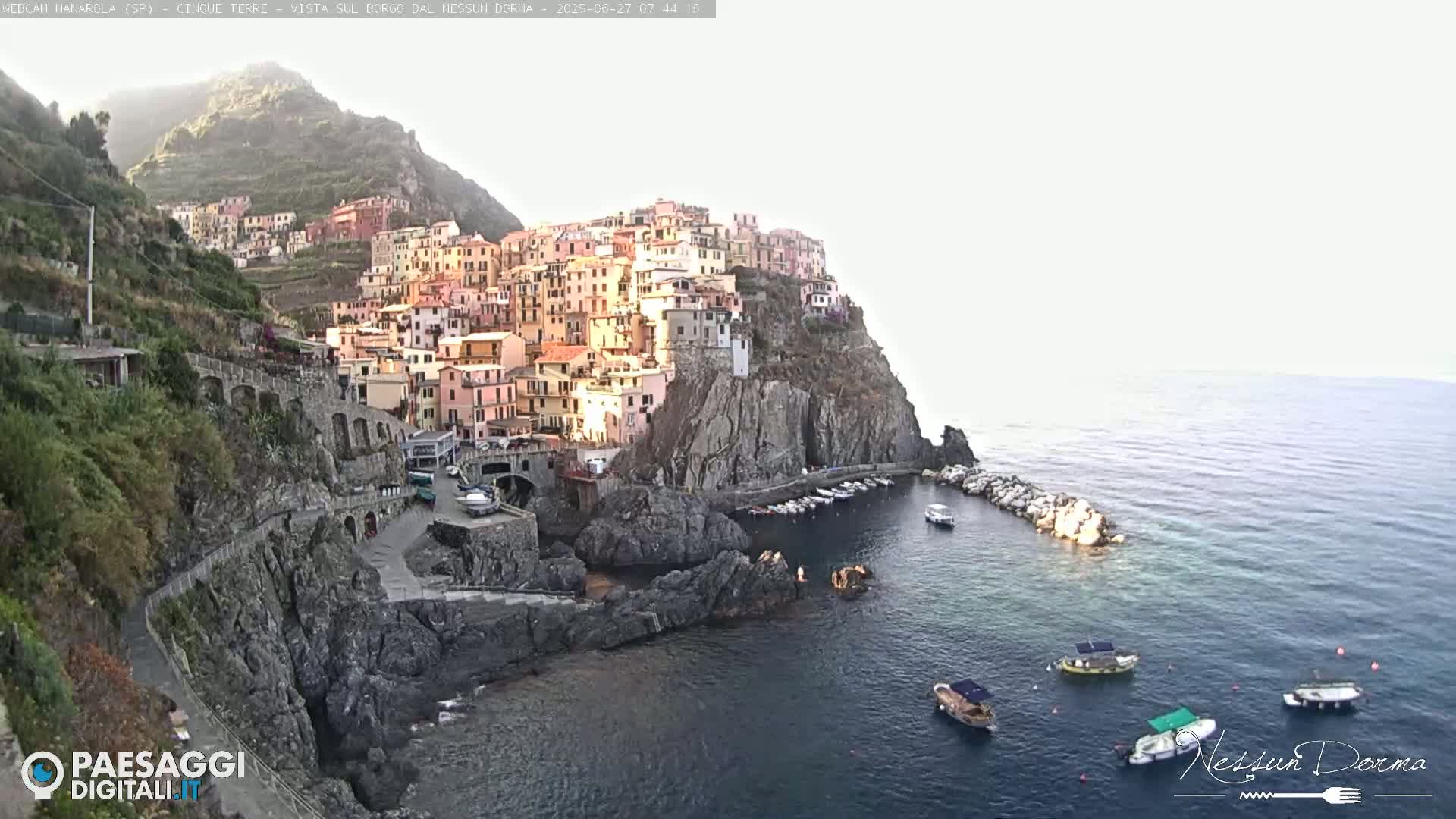 Cinque Terre, Manarola Village Live Cam - La Spezia, Linguria, Italy