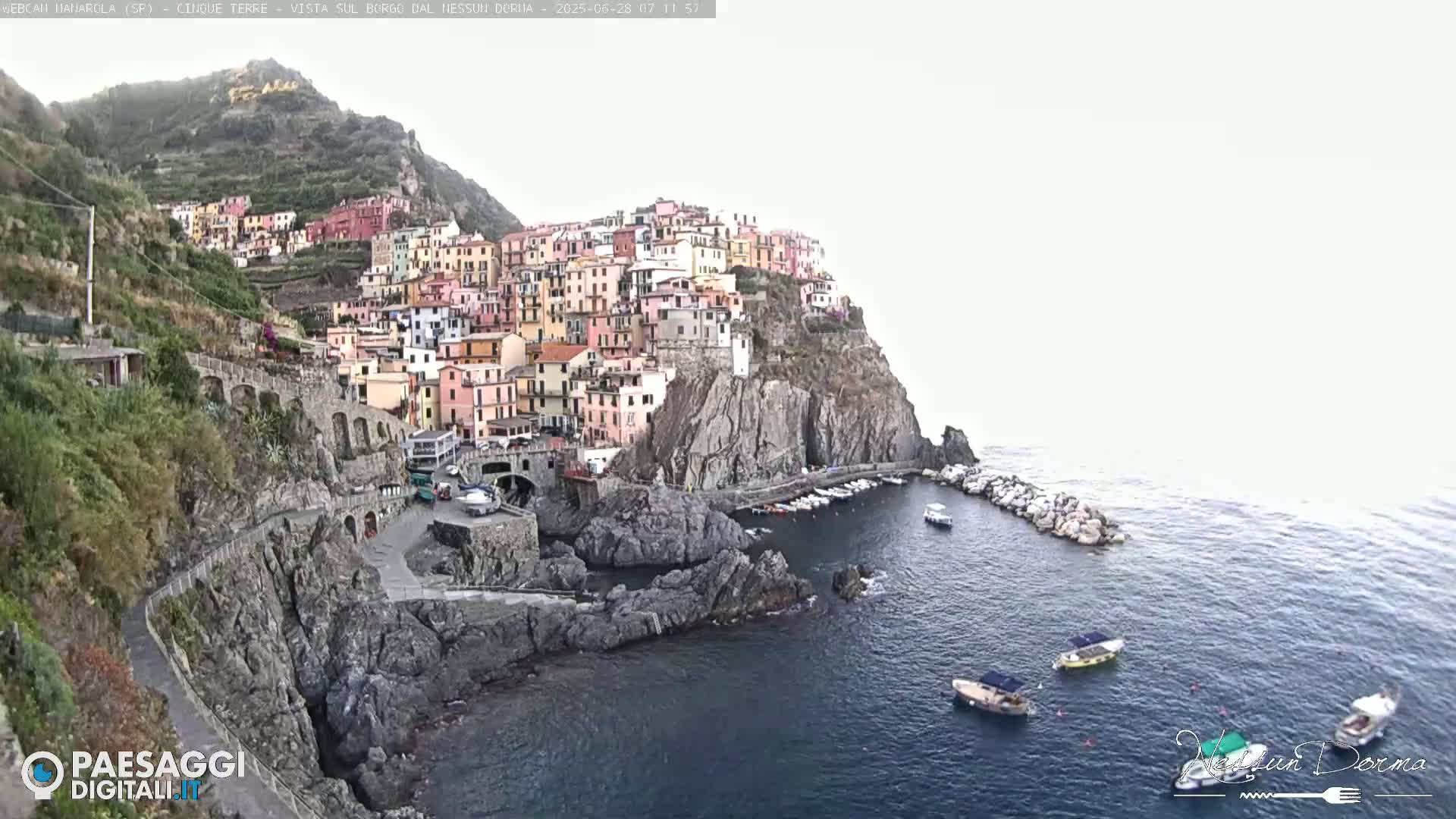 Cinque Terre, Manarola Village Live Cam - La Spezia, Linguria, Italy