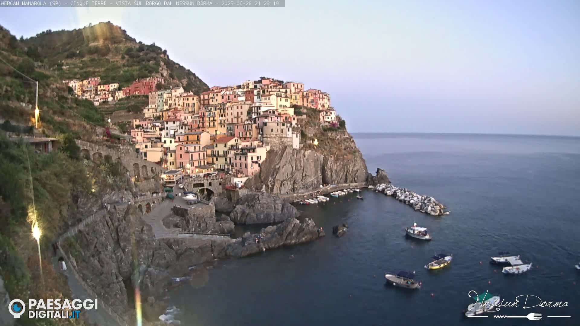 Cinque Terre, Manarola Village Live Cam - La Spezia, Linguria, Italy