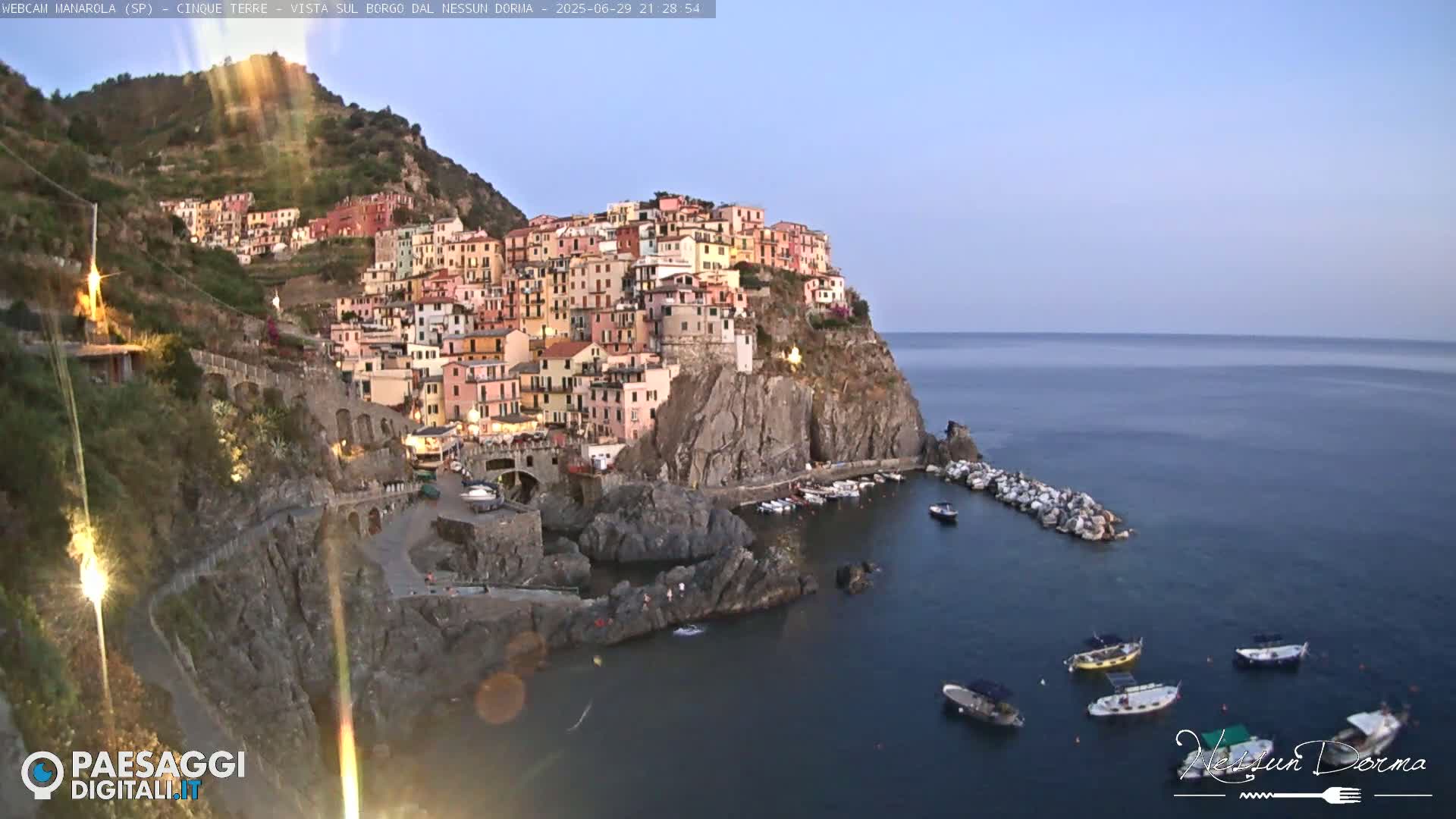 Cinque Terre, Manarola Village Live Cam - La Spezia, Linguria, Italy
