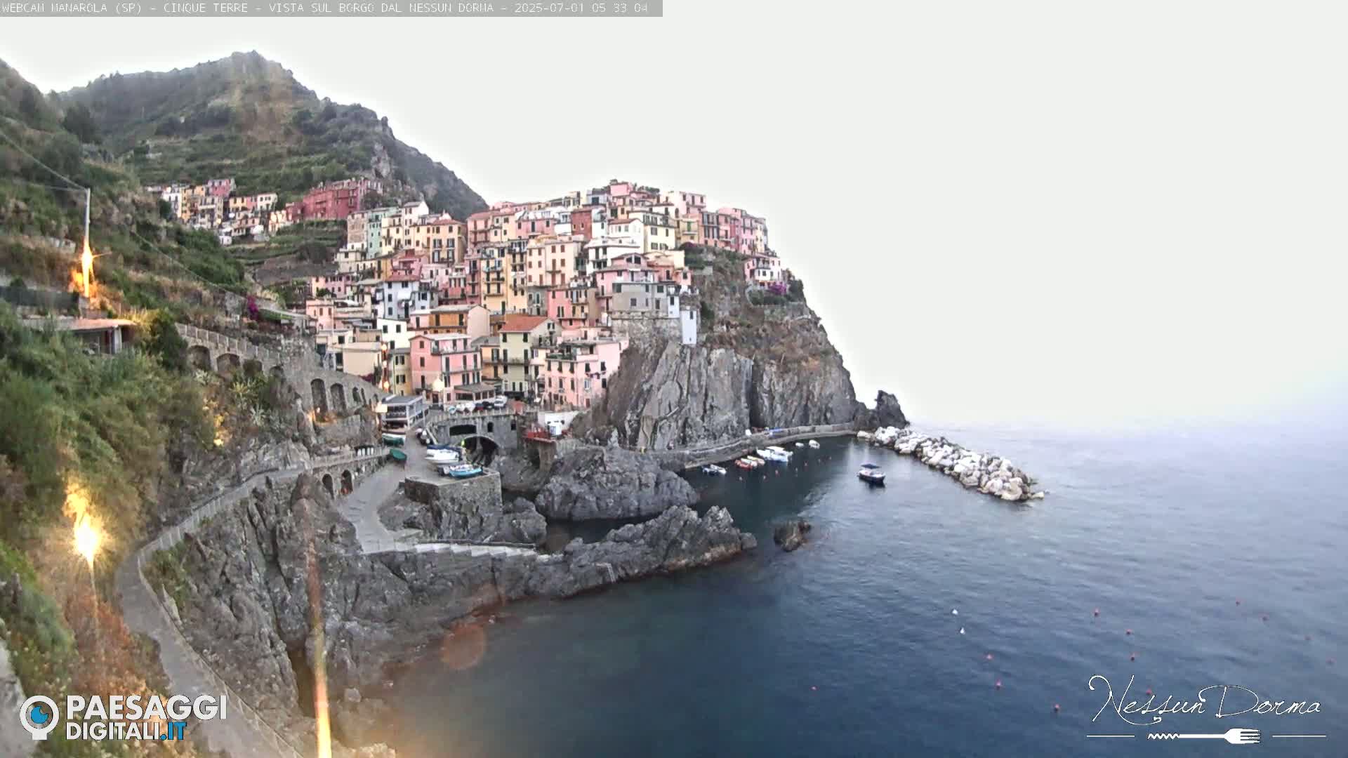 Cinque Terre, Manarola Village Live Cam - La Spezia, Linguria, Italy