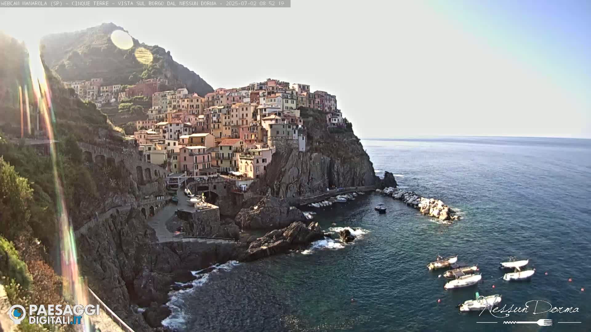 Cinque Terre, Manarola Village Live Cam - La Spezia, Linguria, Italy
