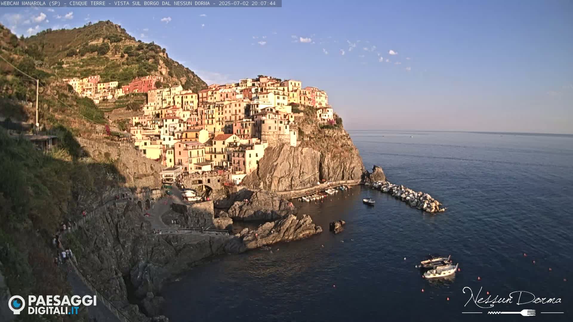 Cinque Terre, Manarola Village Live Cam - La Spezia, Linguria, Italy