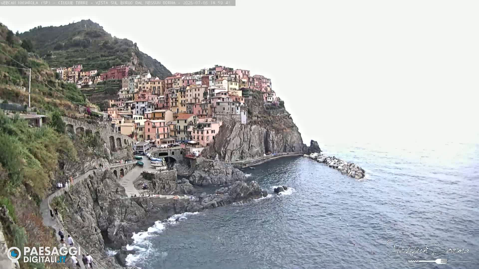 Cinque Terre, Manarola Village Live Cam - La Spezia, Linguria, Italy