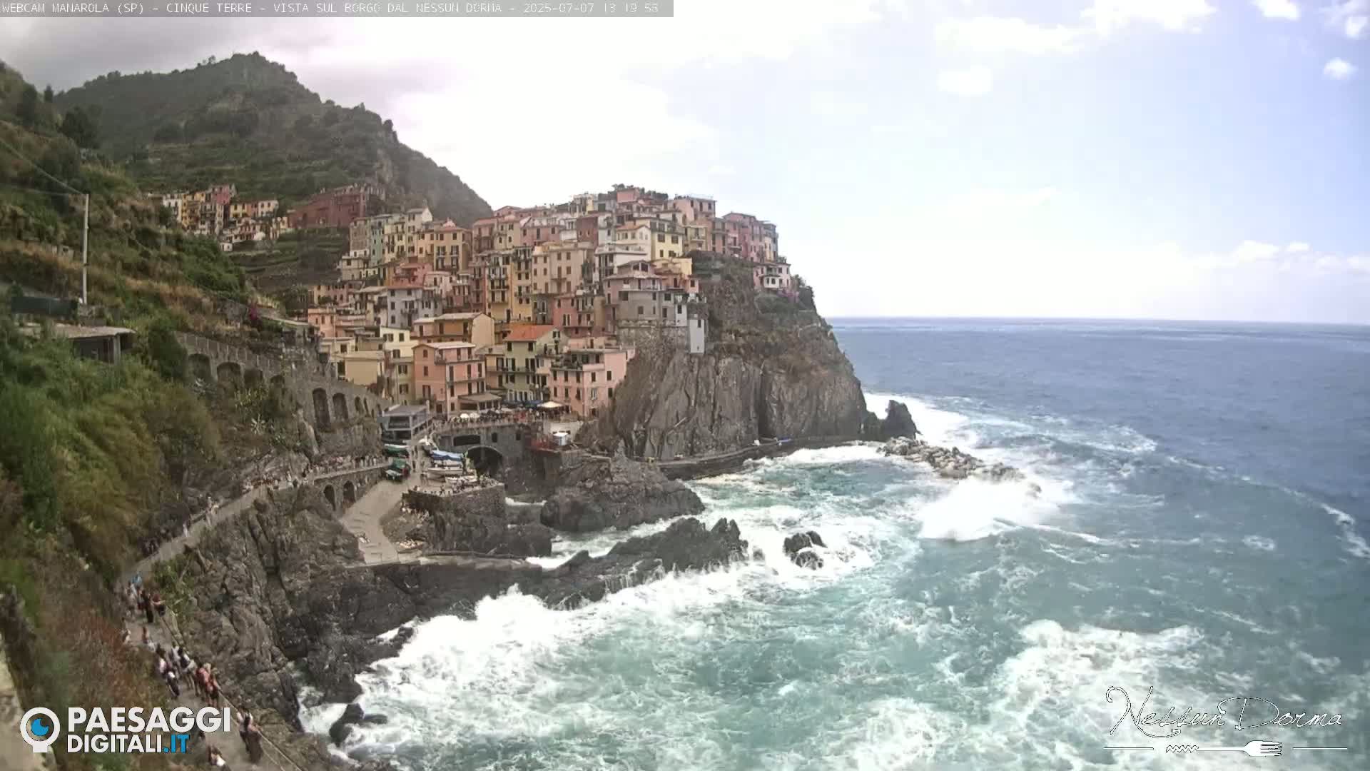 Cinque Terre, Manarola Village Live Cam - La Spezia, Linguria, Italy