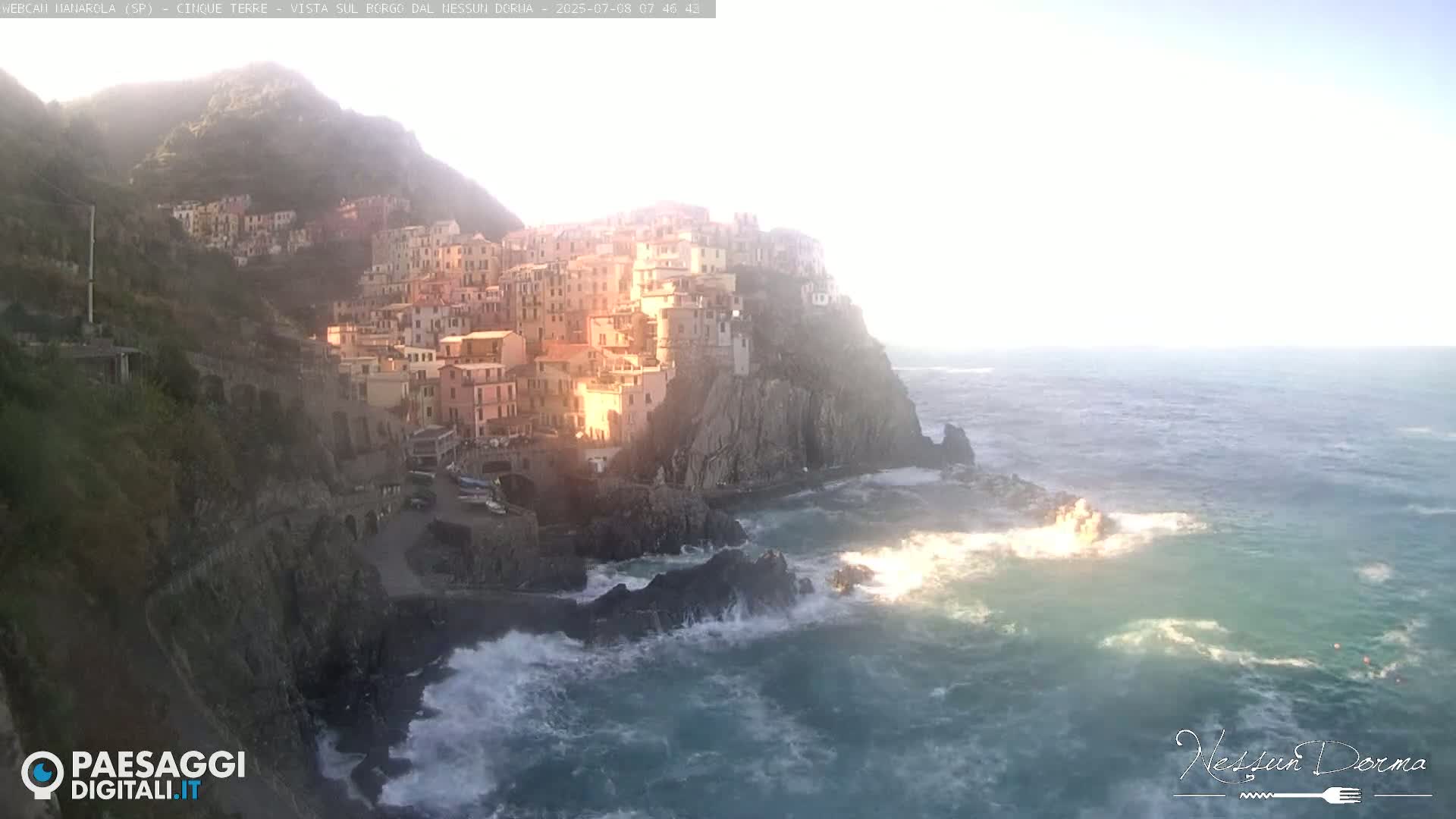 Cinque Terre, Manarola Village Live Cam - La Spezia, Linguria, Italy