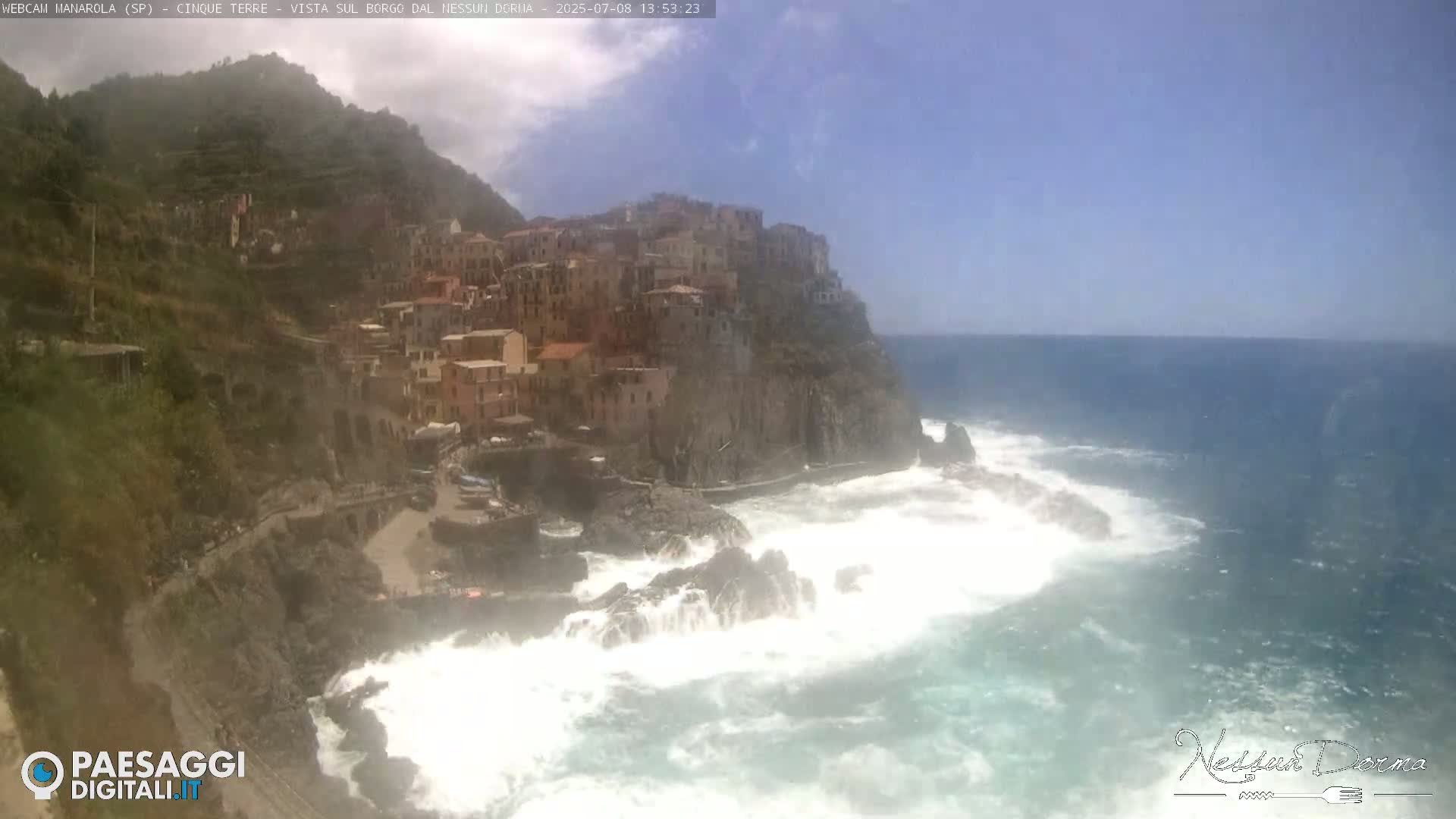 Cinque Terre, Manarola Village Live Cam - La Spezia, Linguria, Italy