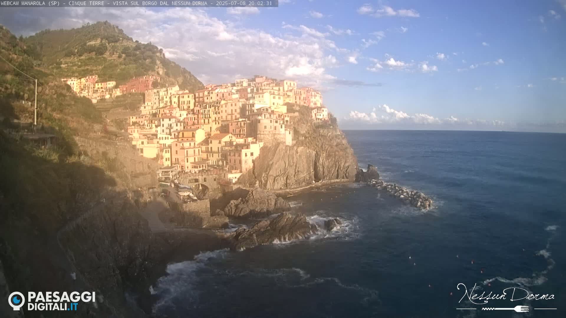 Cinque Terre, Manarola Village Live Cam - La Spezia, Linguria, Italy