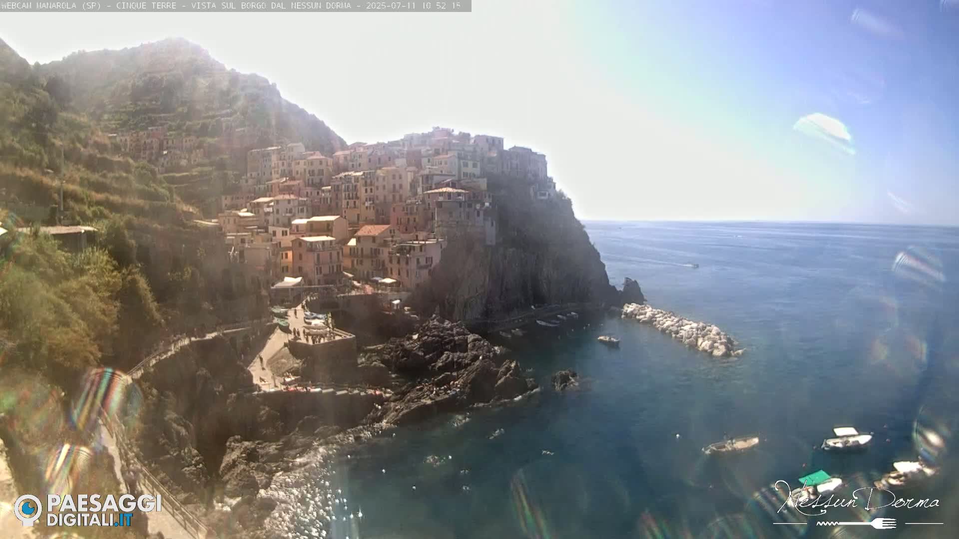 Cinque Terre, Manarola Village Live Cam - La Spezia, Linguria, Italy