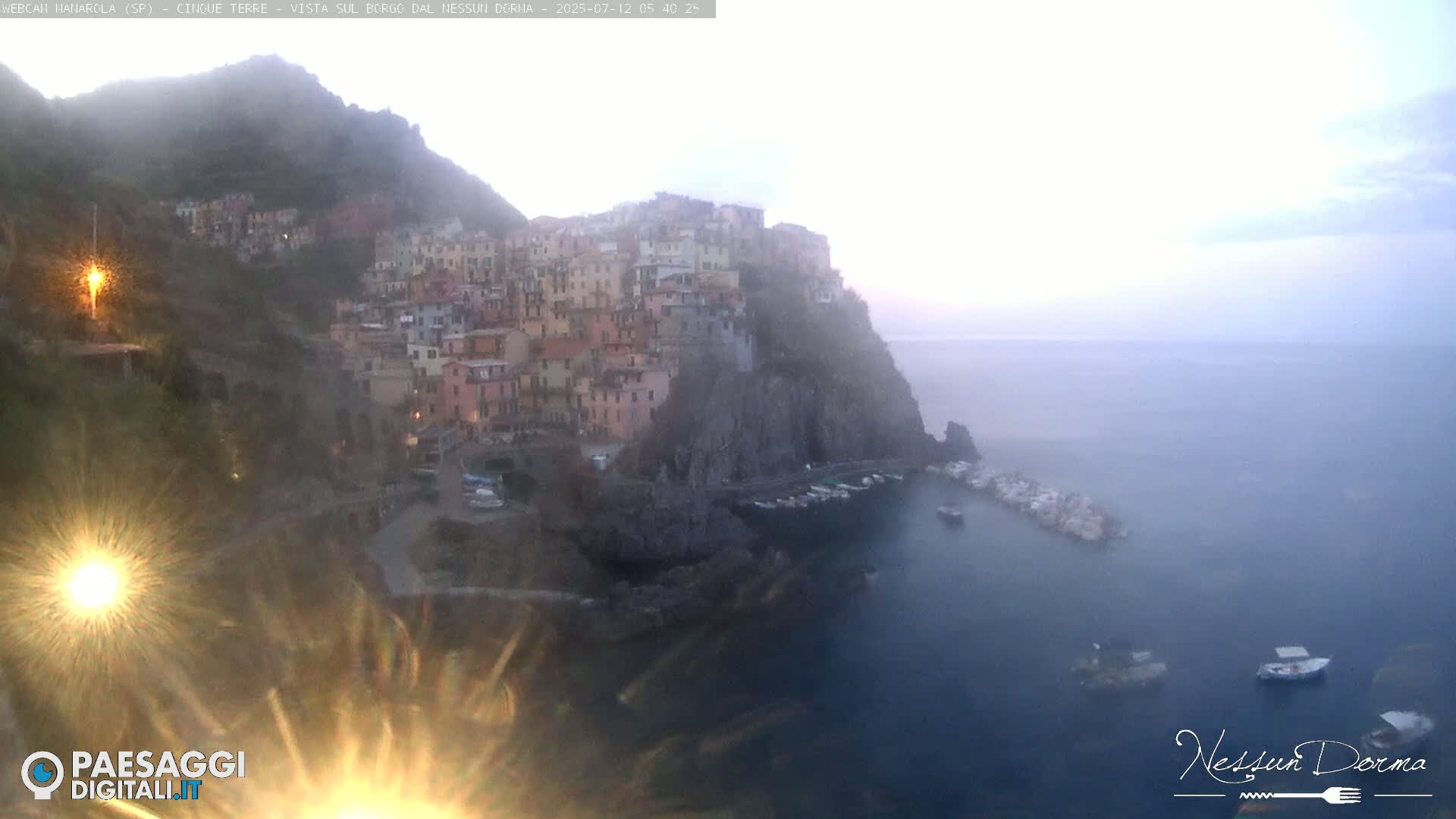 Cinque Terre, Manarola Village Live Cam - La Spezia, Linguria, Italy