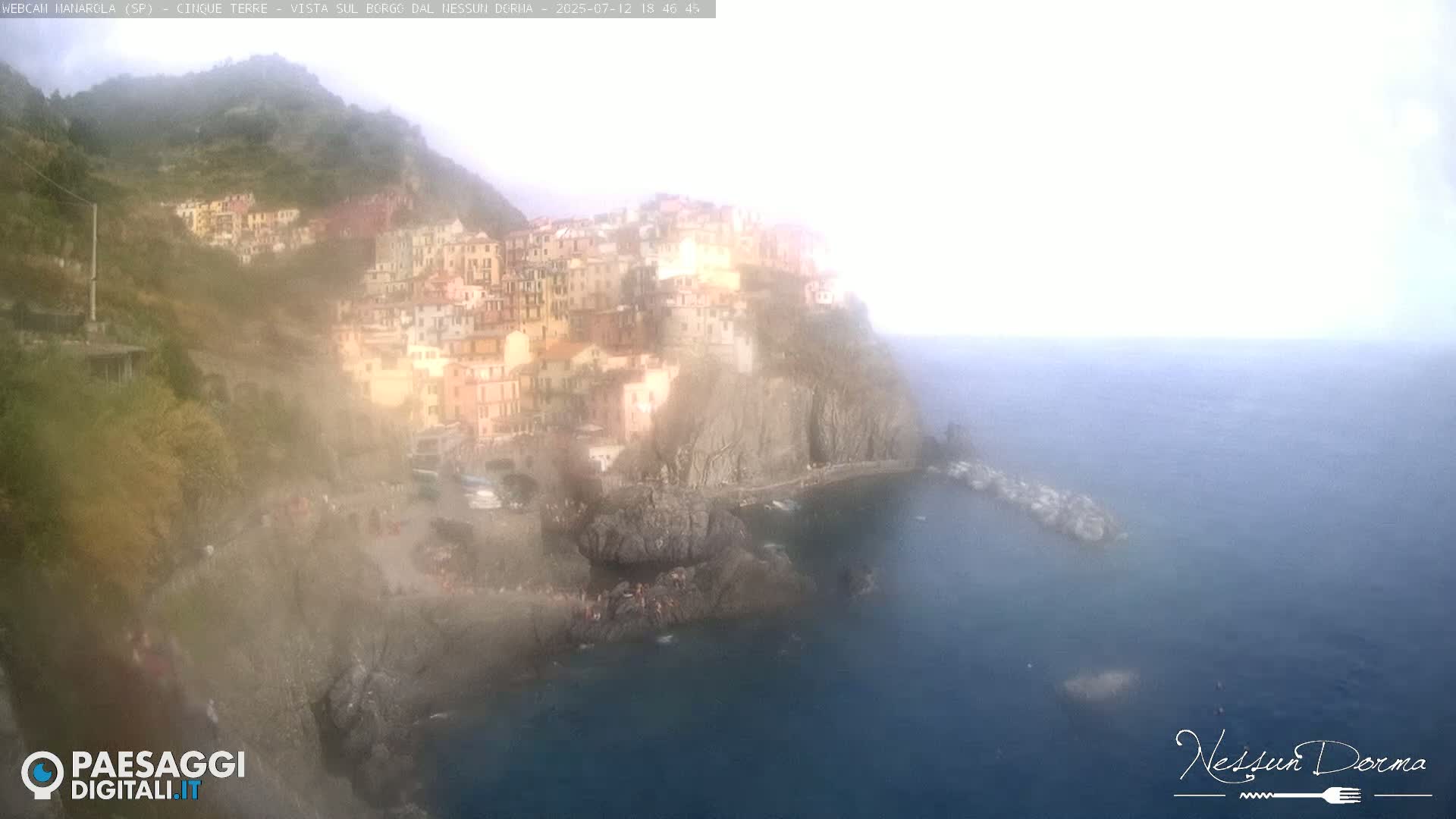Cinque Terre, Manarola Village Live Cam - La Spezia, Linguria, Italy