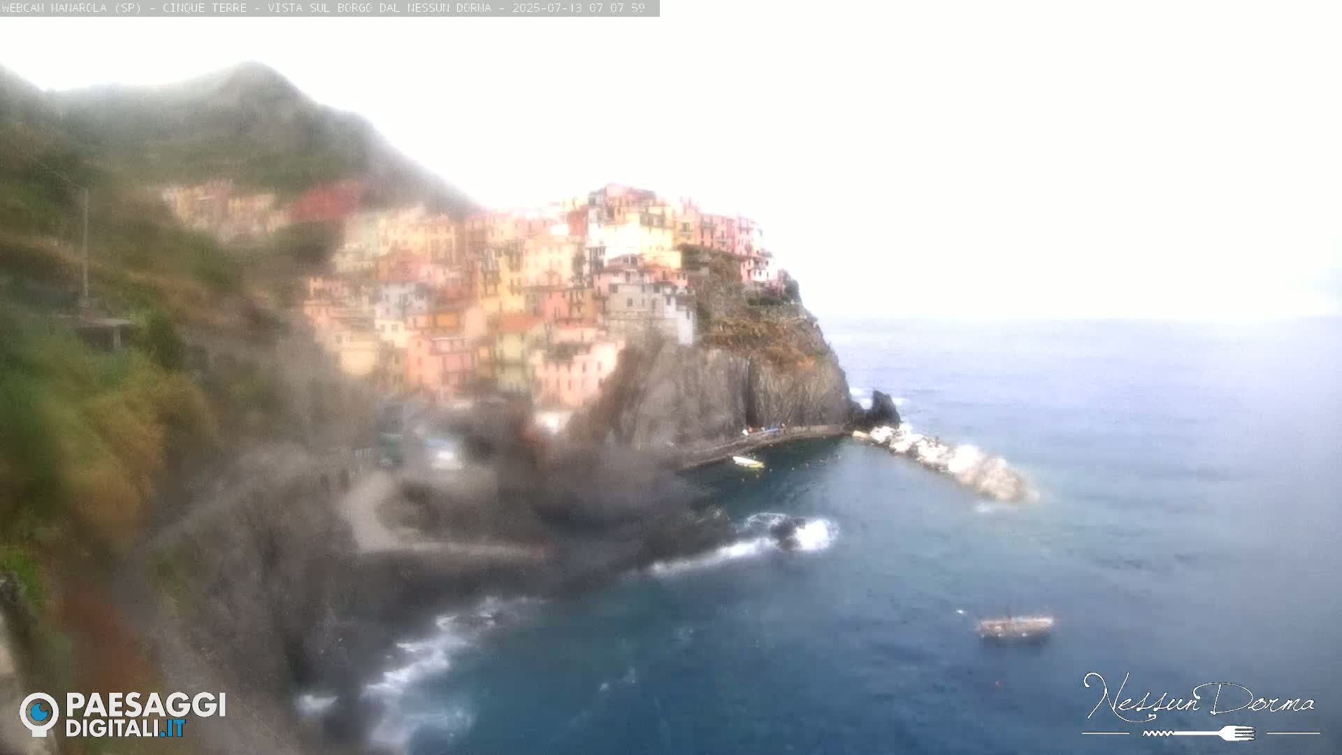 Cinque Terre, Manarola Village Live Cam - La Spezia, Linguria, Italy