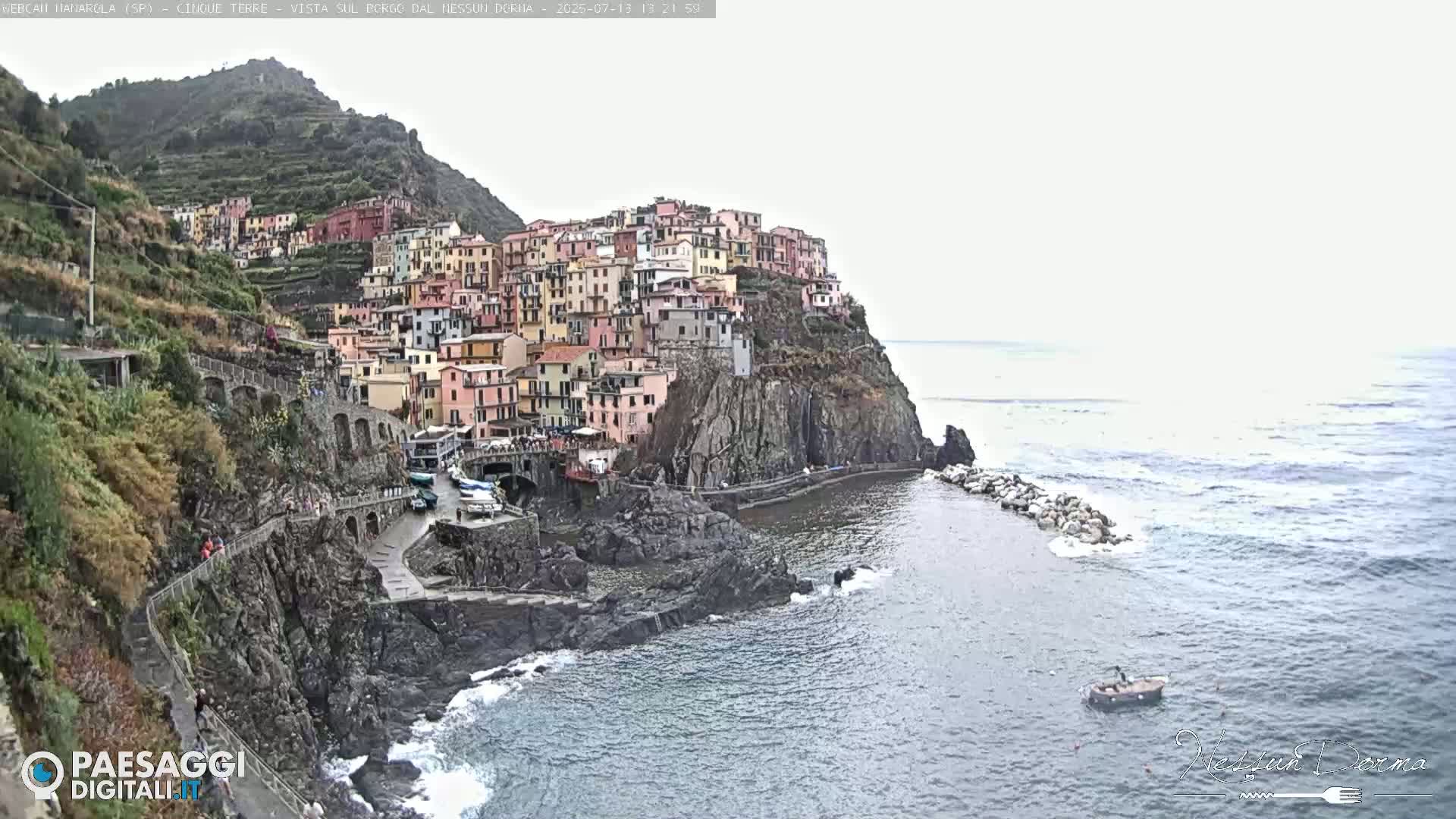Cinque Terre, Manarola Village Live Cam - La Spezia, Linguria, Italy