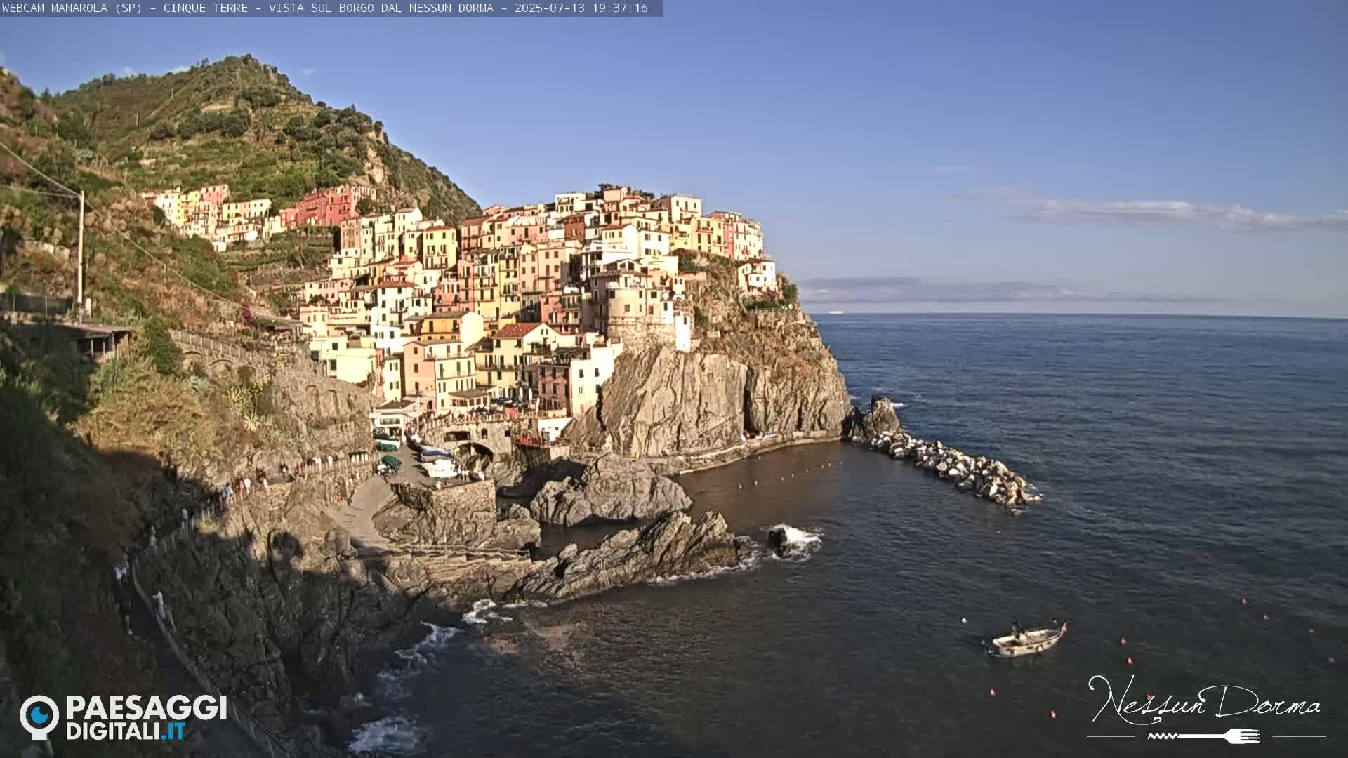 Cinque Terre, Manarola Village Live Cam - La Spezia, Linguria, Italy