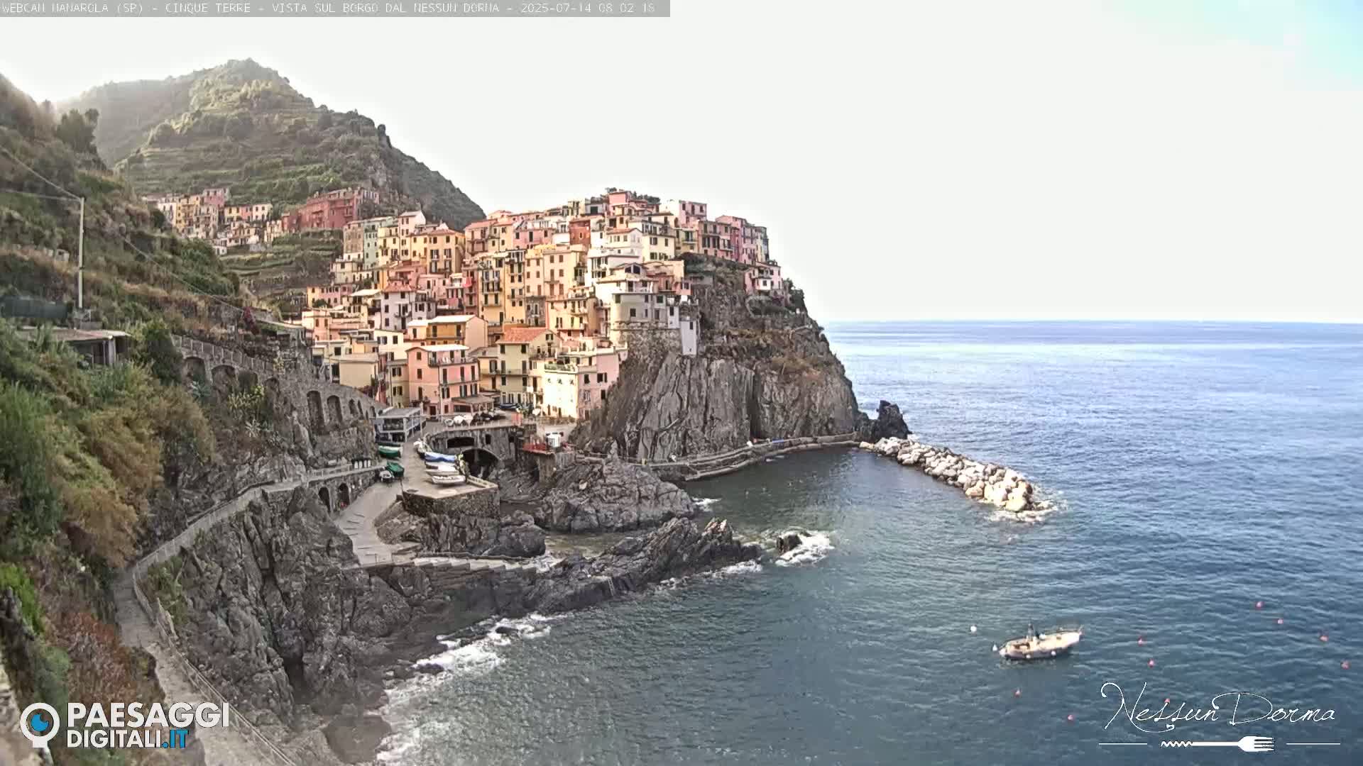Cinque Terre, Manarola Village Live Cam - La Spezia, Linguria, Italy