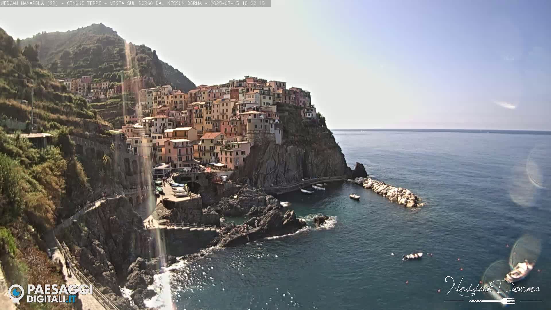 Cinque Terre, Manarola Village Live Cam - La Spezia, Linguria, Italy