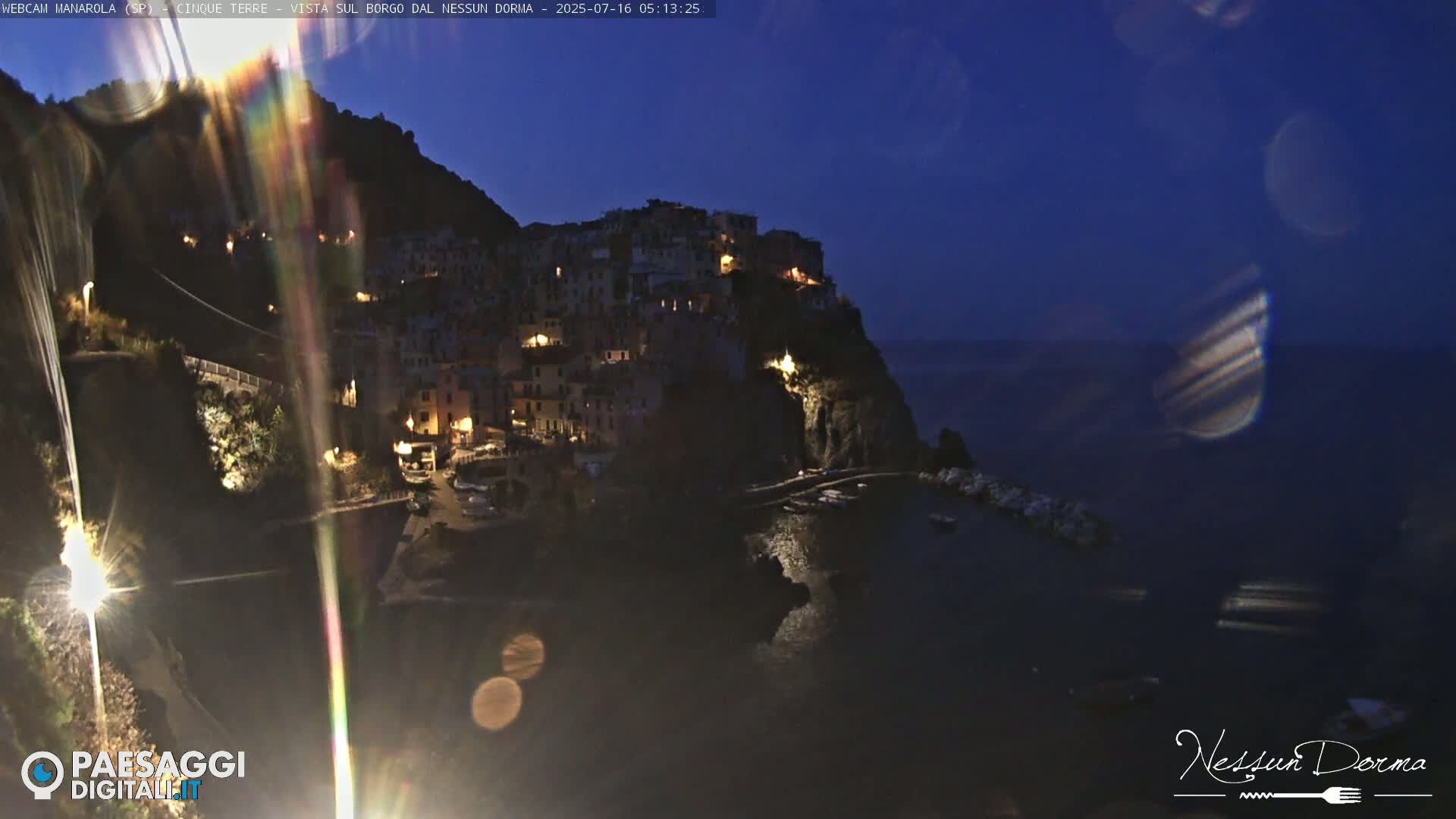 Cinque Terre, Manarola Village Live Cam - La Spezia, Linguria, Italy