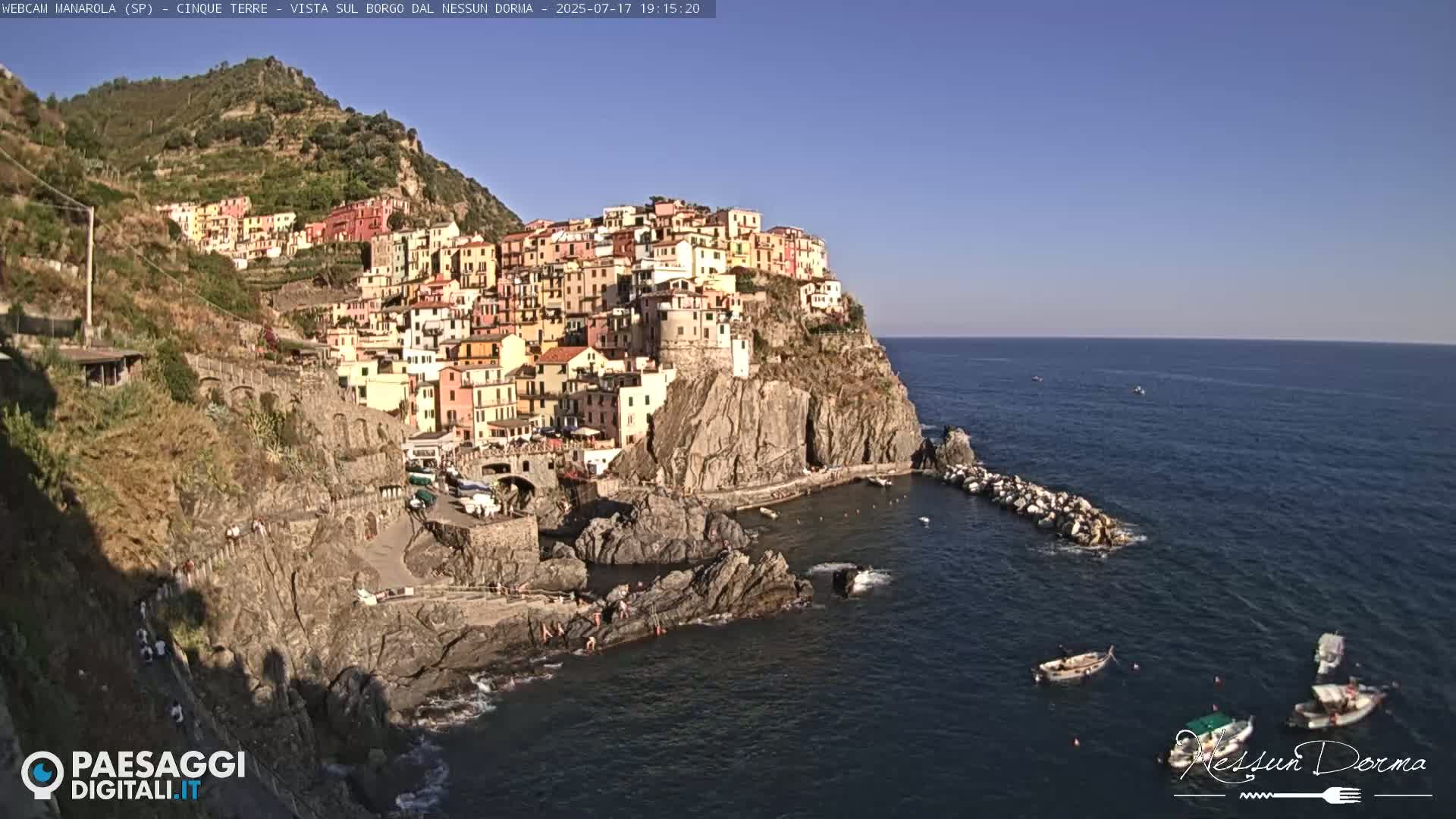 Cinque Terre, Manarola Village Live Cam - La Spezia, Linguria, Italy