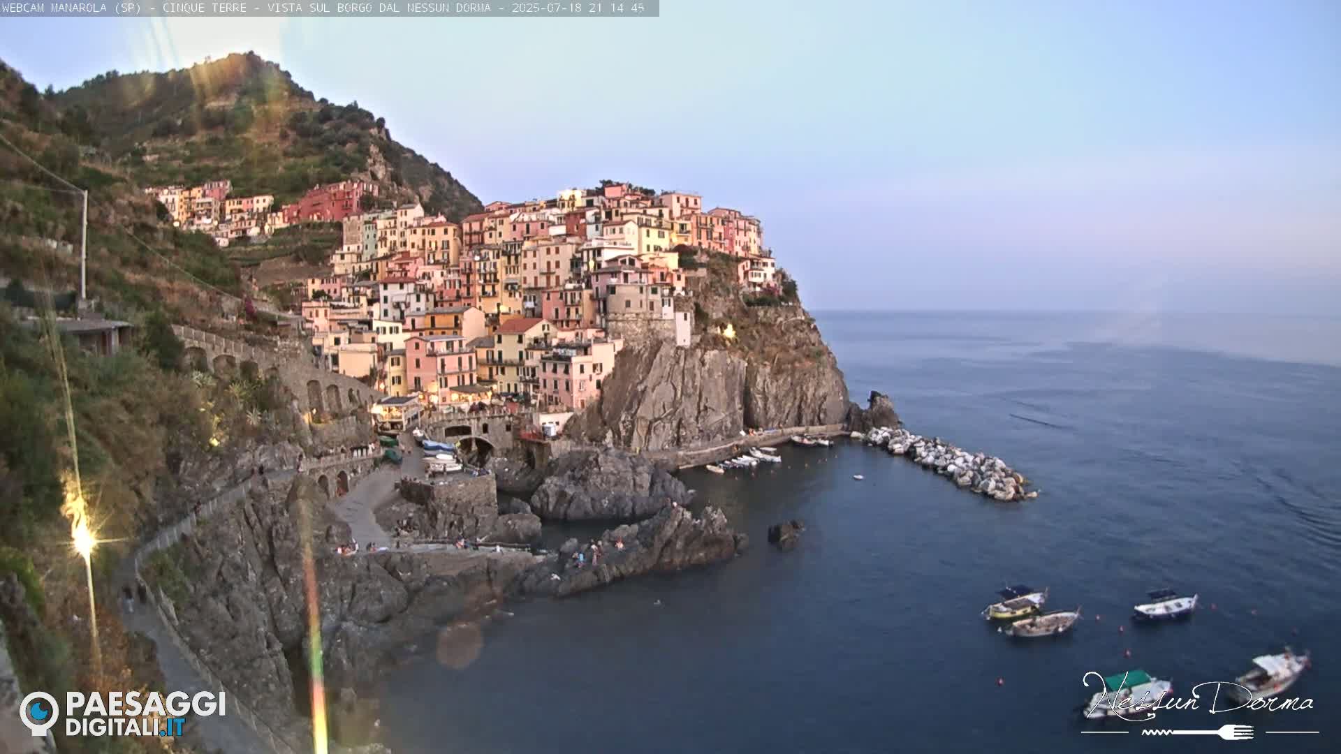 Cinque Terre, Manarola Village Live Cam - La Spezia, Linguria, Italy