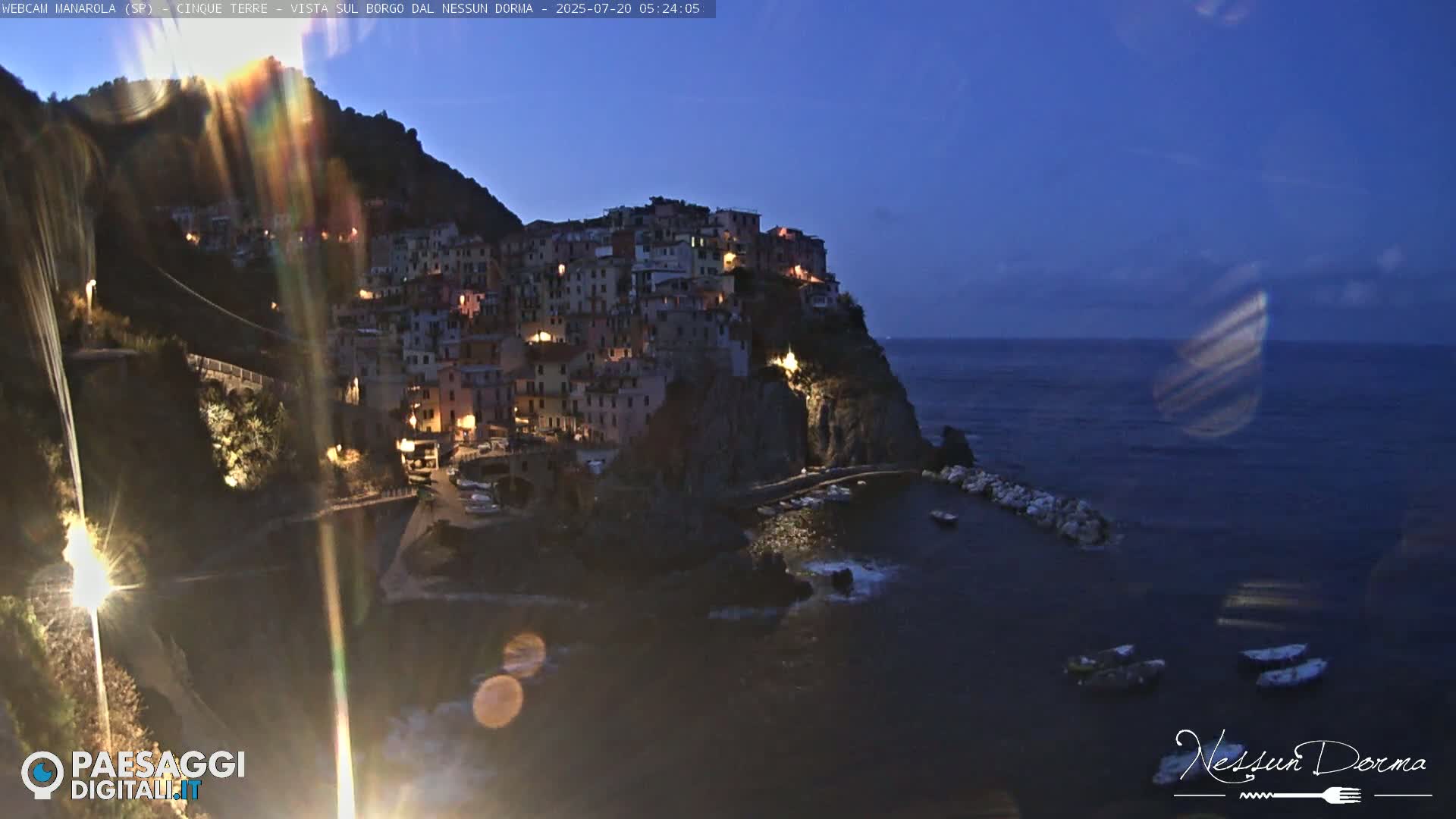 Cinque Terre, Manarola Village Live Cam - La Spezia, Linguria, Italy