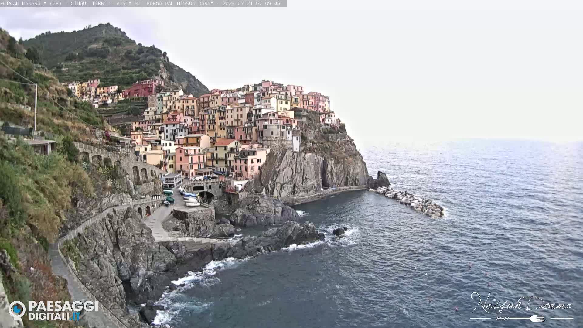 Cinque Terre, Manarola Village Live Cam - La Spezia, Linguria, Italy