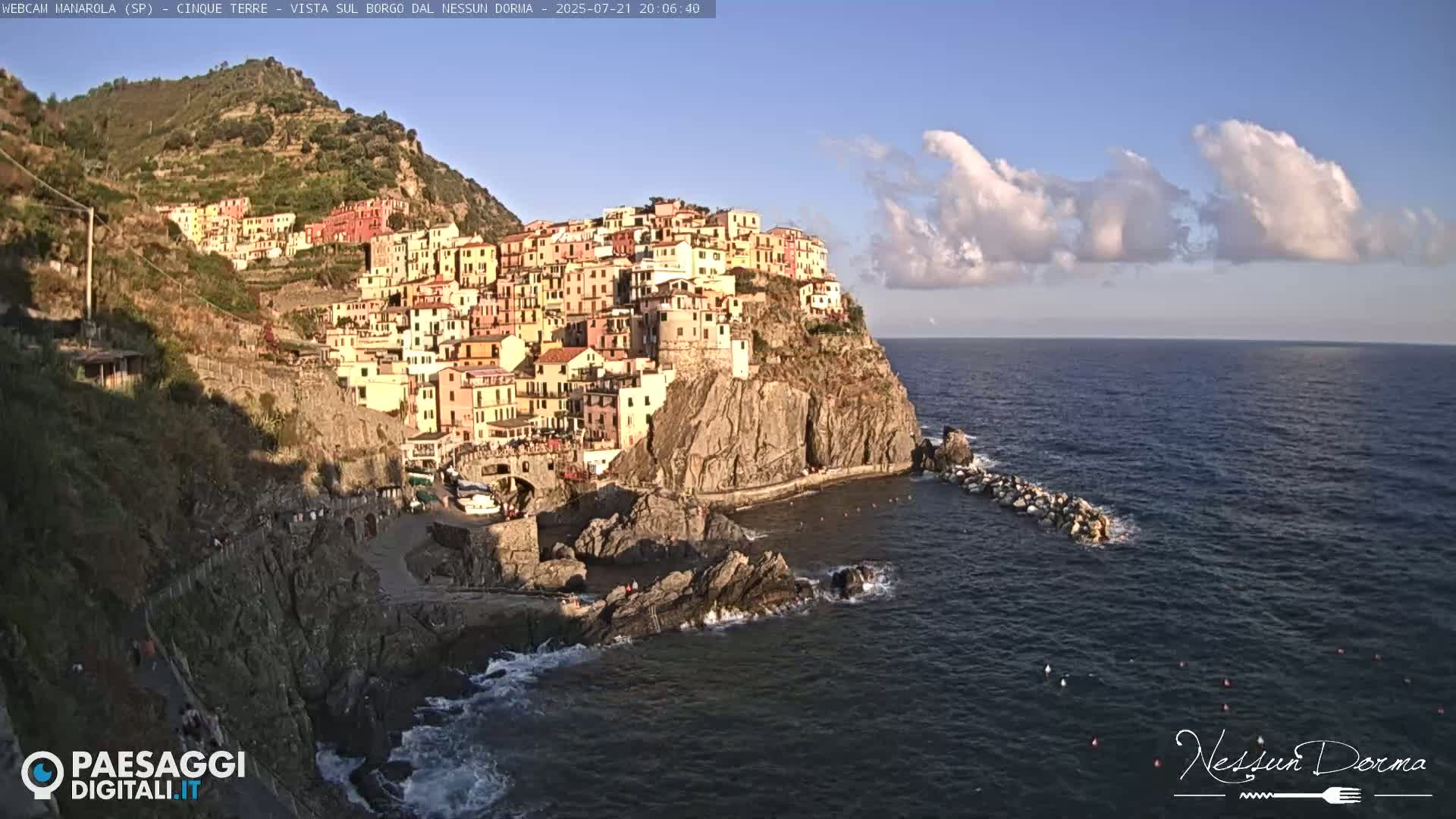Cinque Terre, Manarola Village Live Cam - La Spezia, Linguria, Italy